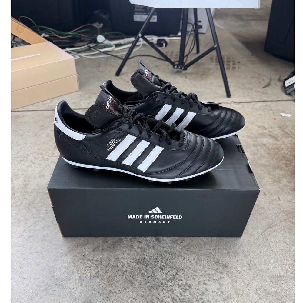 NEW Adidas Copa Mundial Soccer Cleats Mens 11 Black White Made in Germany 015110